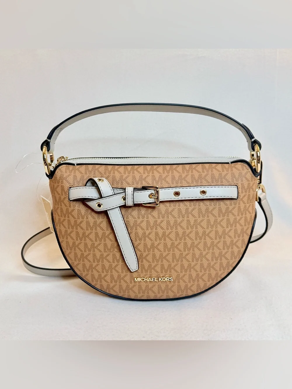 Michael Kors Emilia Half Moon Crossbody Bag